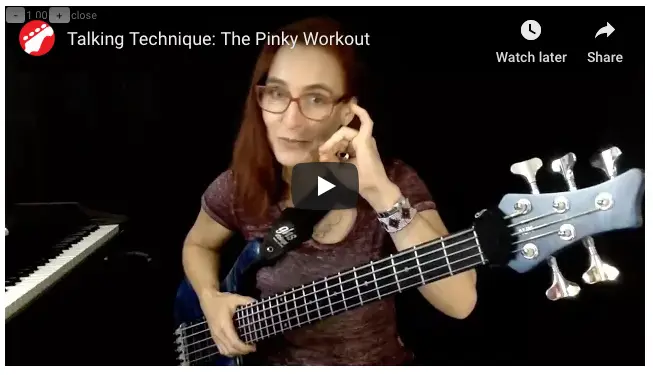 pinkie workout ariane cap talking technique