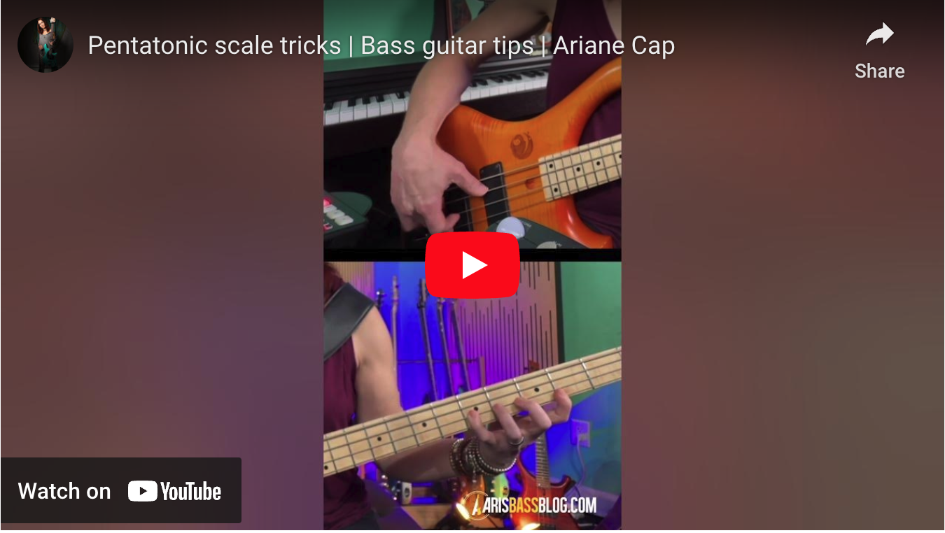 Quick Pentatonic Trick For Bass Players - Ari's Bass Blog