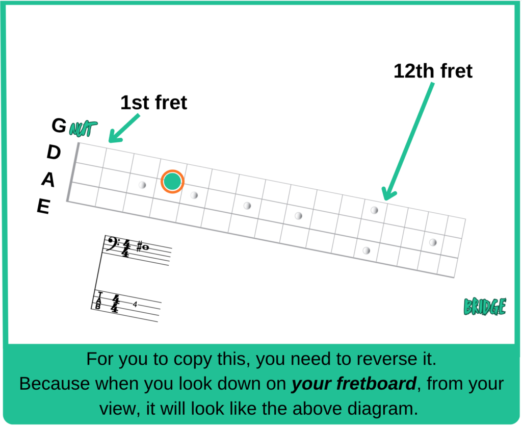 learn the bass fretboard arisbassblog