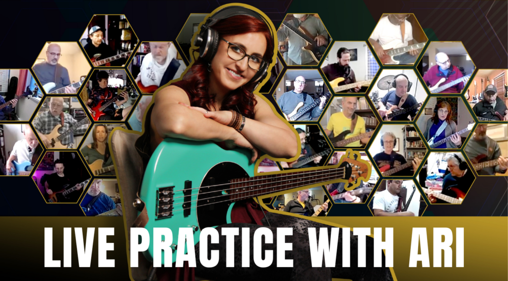 live bass practice with Ari membership